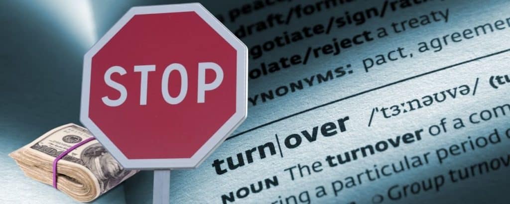 Stop turnover